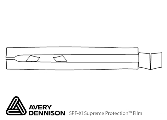 BMW 5-Series 2008-2010 Avery Dennison Clear Bra Door Cup Paint Protection Kit Diagram