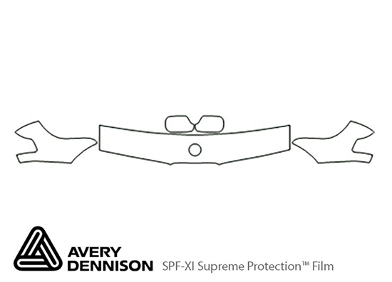 BMW 7-Series 1988-1988 Avery Dennison Clear Bra Hood Paint Protection Kit Diagram