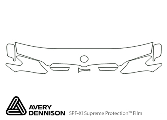 BMW 7-Series 2003-2005 Avery Dennison Clear Bra Hood Paint Protection Kit Diagram