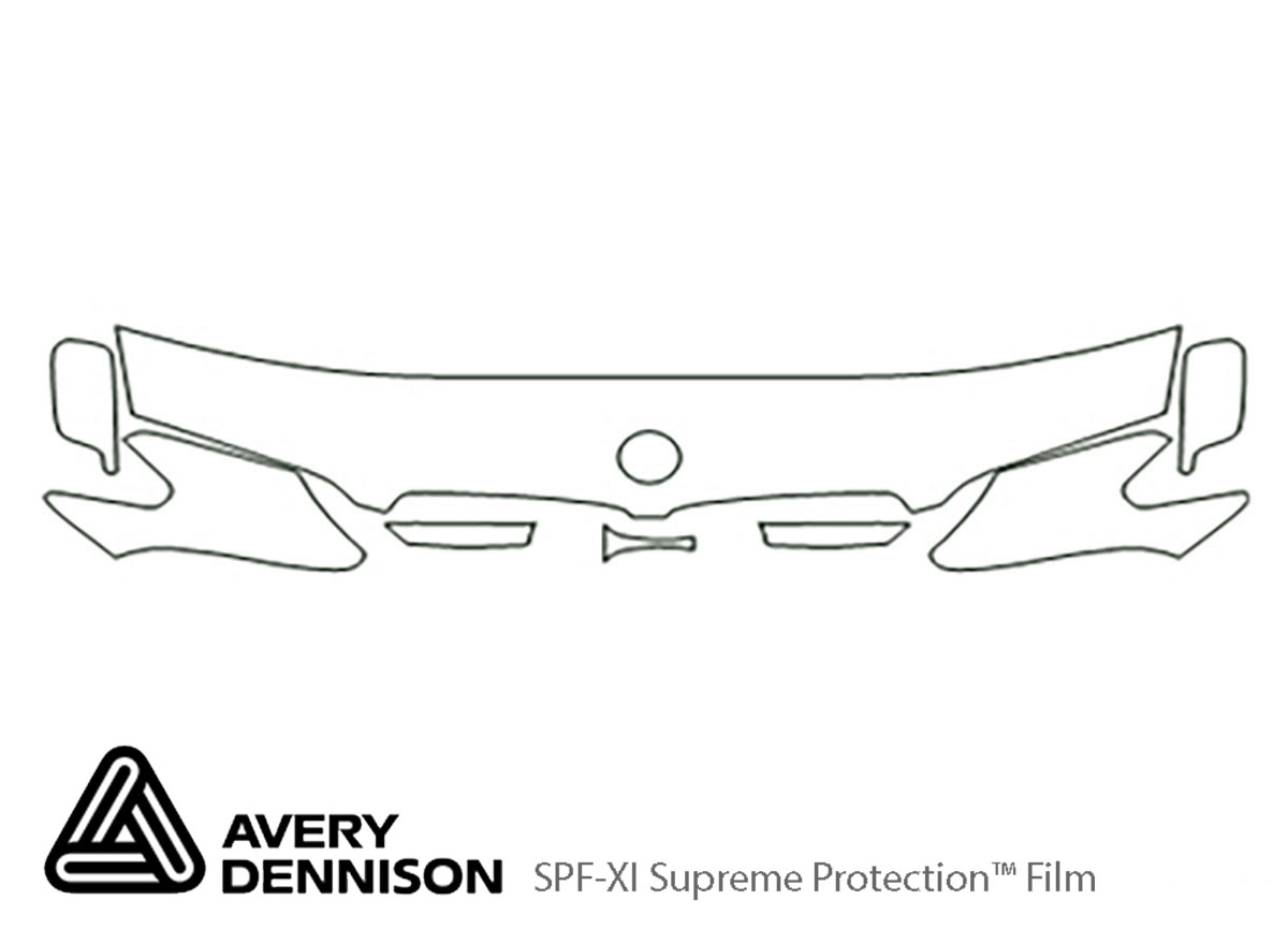 ##LONGDESCRIPTIONNAME2## Avery Dennison Clear Bra Hood Paint Protection Kit Diagram