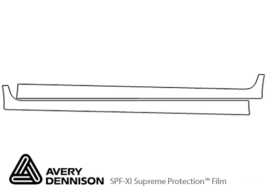 BMW X4 2015-2018 Avery Dennison Clear Bra Door Cup Paint Protection Kit Diagram