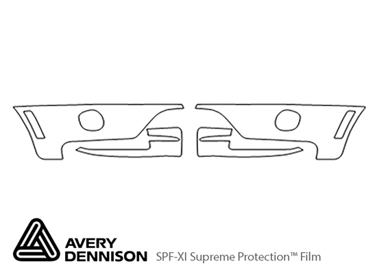 BMW X5 2007-2007 Avery Dennison Clear Bra Bumper Paint Protection Kit Diagram