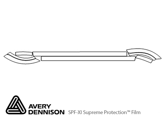 BMW X5 2011-2013 Avery Dennison Clear Bra Door Cup Paint Protection Kit Diagram