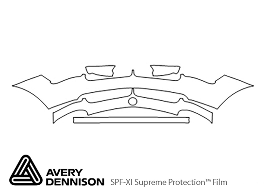 BMW Z8 2000-2003 Avery Dennison Clear Bra Bumper Paint Protection Kit Diagram