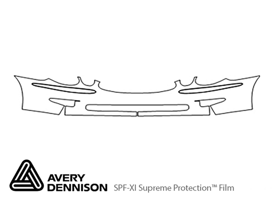 Buick Allure 2005-2007 Avery Dennison Clear Bra Bumper Paint Protection Kit Diagram