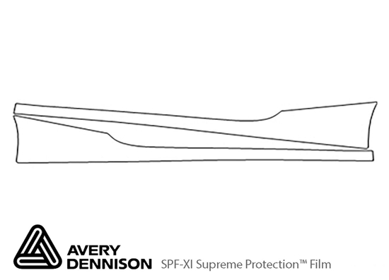 Buick Cascada 2016-2019 Avery Dennison Clear Bra Door Cup Paint Protection Kit Diagram