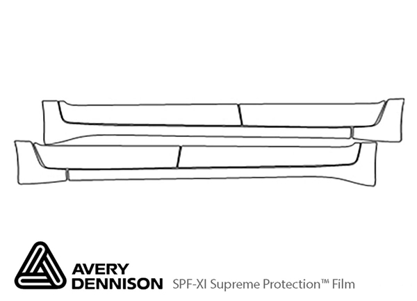 ##LONGDESCRIPTIONNAME2## Avery Dennison Clear Bra Door Cup Paint Protection Kit Diagram