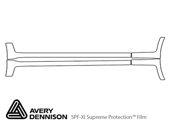 Buick Encore 2013-2016 Avery Dennison Clear Bra Door Cup Paint Protection Kit Diagram