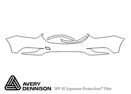 Buick Encore 2017-2022 Avery Dennison Clear Bra Bumper Paint Protection Kit Diagram