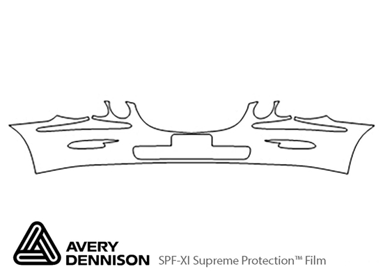 Buick Lacrosse 2008-2009 Avery Dennison Clear Bra Bumper Paint Protection Kit Diagram