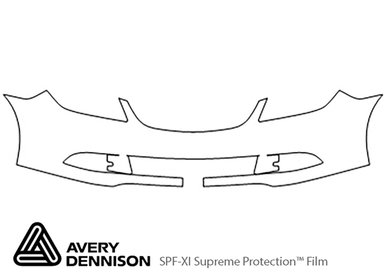 Buick Lacrosse 2010-2013 Avery Dennison Clear Bra Bumper Paint Protection Kit Diagram