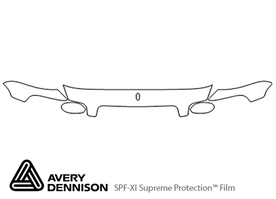 Buick Park Avenue 1998-2005 Avery Dennison Clear Bra Hood Paint Protection Kit Diagram