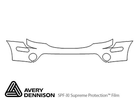 Buick Rainier 2005-2007 Avery Dennison Clear Bra Bumper Paint Protection Kit Diagram