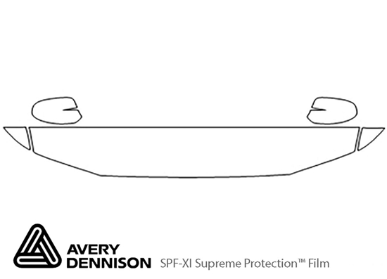 Buick Regal 1997-2004 Avery Dennison Clear Bra Hood Paint Protection Kit Diagram