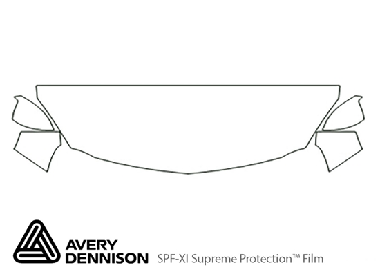 Buick Regal 2012-2017 Avery Dennison Clear Bra Hood Paint Protection Kit Diagram