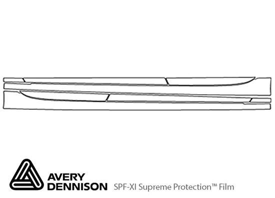 Buick Regal 2018-2020 Avery Dennison Clear Bra Door Cup Paint Protection Kit Diagram