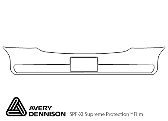 Cadillac Deville 2000-2005 Avery Dennison Clear Bra Bumper Paint Protection Kit Diagram