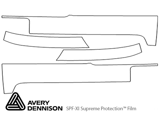 Cadillac Seville 1997-2002 Avery Dennison Clear Bra Bumper Paint Protection Kit Diagram