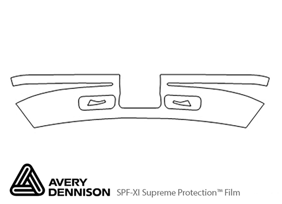 Chevrolet Astro 1995-2004 Avery Dennison Clear Bra Bumper Paint Protection Kit Diagram