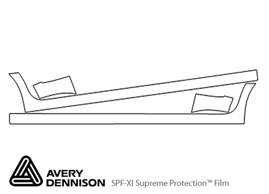 Chevrolet Aveo 2007-2011 Avery Dennison Clear Bra Door Cup Paint Protection Kit Diagram