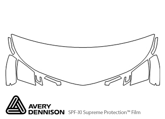 Chevrolet Bolt EV 2017-2023 Avery Dennison Clear Bra Hood Paint Protection Kit Diagram