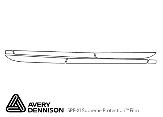 Chevrolet Cruze 2016-2019 Avery Dennison Clear Bra Door Cup Paint Protection Kit Diagram