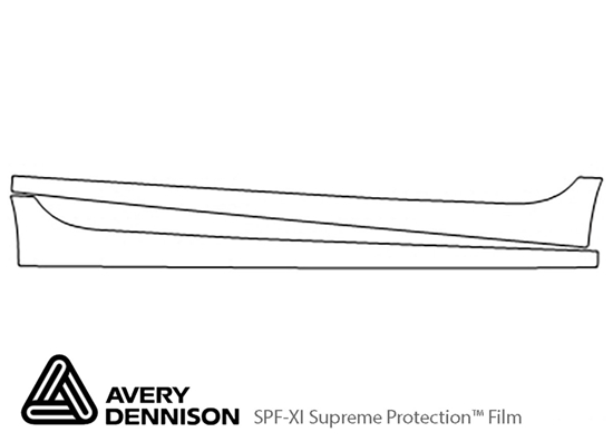 Chevrolet Cruze 2016-2019 Avery Dennison Clear Bra Door Cup Paint Protection Kit Diagram