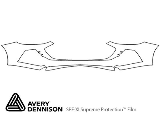 Chevrolet Cruze 2019-2019 Avery Dennison Clear Bra Bumper Paint Protection Kit Diagram