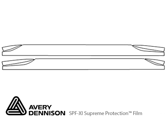 Chevrolet HHR 2006-2011 Avery Dennison Clear Bra Door Cup Paint Protection Kit Diagram