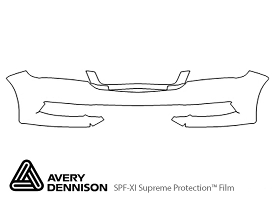 Chevrolet Impala 2014-2020 Avery Dennison Clear Bra Bumper Paint Protection Kit Diagram