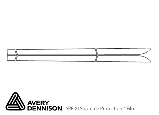 Chevrolet Impala 2014-2019 Avery Dennison Clear Bra Door Cup Paint Protection Kit Diagram