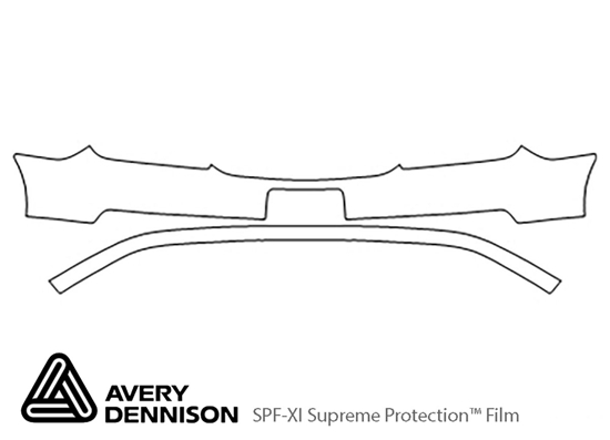 Chevrolet Malibu 2004-2005 Avery Dennison Clear Bra Bumper Paint Protection Kit Diagram