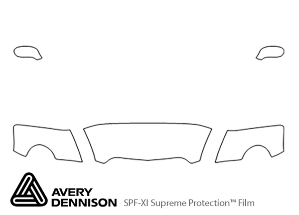 ##LONGDESCRIPTIONNAME2## Avery Dennison Clear Bra Hood Paint Protection Kit Diagram