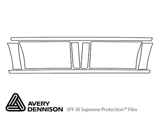 Chevrolet Silverado 2006-2006 Avery Dennison Clear Bra Door Cup Paint Protection Kit Diagram