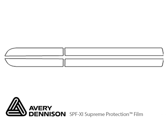 Chevrolet Sonic 2017-2020 Avery Dennison Clear Bra Door Cup Paint Protection Kit Diagram