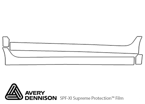 Chevrolet Spark 2013-2015 Avery Dennison Clear Bra Door Cup Paint Protection Kit Diagram