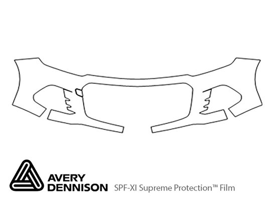 Chevrolet Spark 2016-2018 Avery Dennison Clear Bra Bumper Paint Protection Kit Diagram