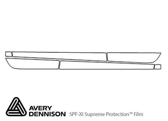 Chevrolet Spark 2016-2022 Avery Dennison Clear Bra Door Cup Paint Protection Kit Diagram