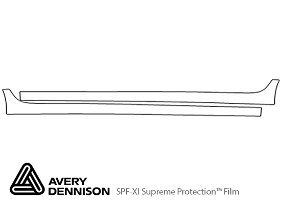 Chevrolet Spark 2016-2022 Avery Dennison Clear Bra Door Cup Paint Protection Kit Diagram