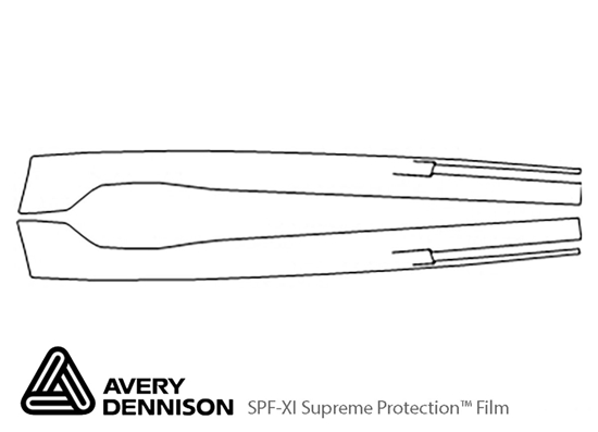 Chevrolet Suburban 2000-2002 Avery Dennison Clear Bra Bumper Paint Protection Kit Diagram