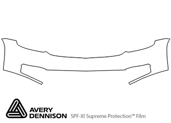 Chevrolet Suburban 2015-2020 Avery Dennison Clear Bra Bumper Paint Protection Kit Diagram