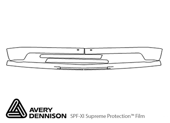 Chevrolet Tahoe 2003-2006 Avery Dennison Clear Bra Bumper Paint Protection Kit Diagram