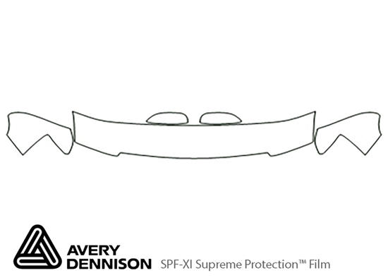 Chevrolet Tahoe 2007-2014 Avery Dennison Clear Bra Hood Paint Protection Kit Diagram