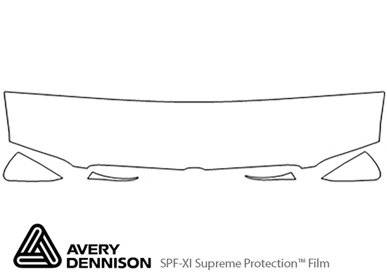 Chevrolet Venture 1997-2000 Avery Dennison Clear Bra Hood Paint Protection Kit Diagram