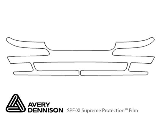 Chevrolet Venture 2001-2005 Avery Dennison Clear Bra Bumper Paint Protection Kit Diagram