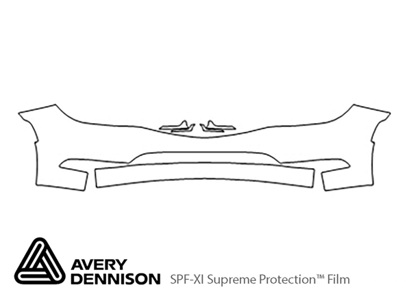 ##LONGDESCRIPTIONNAME2## Avery Dennison Clear Bra Bumper Paint Protection Kit Diagram