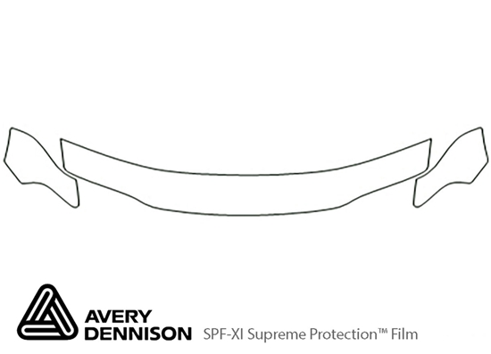 Chrysler Cirrus 1995-2000 Avery Dennison Clear Bra Hood Paint Protection Kit Diagram