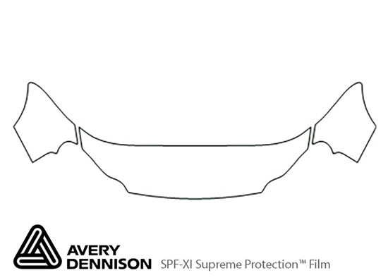 Chrysler Concorde 1998-2004 Avery Dennison Clear Bra Hood Paint Protection Kit Diagram