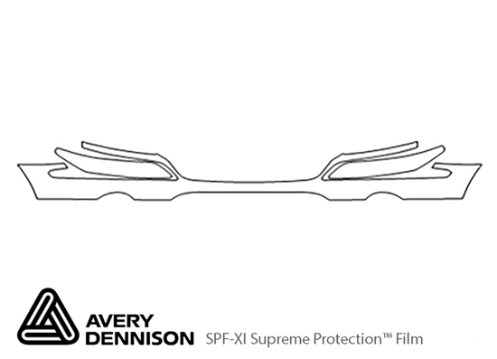 Chrysler Pacifica 2005-2006 Avery Dennison Clear Bra Bumper Paint Protection Kit Diagram