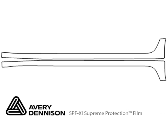 Chrysler Pacifica 2017-2024 Avery Dennison Clear Bra Door Cup Paint Protection Kit Diagram